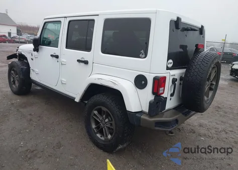 2016 Jeep Wrangler Unlimited 75Th Anniversary z USA, uszkodzony, nr VIN 1C4HJWEG7GL245590